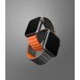 UNIQ Revix obojestranski trakec za Apple Watch Ultra 49mm / 46mm / 45mm / 44mm / 42mm - sivo-oranžen