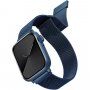 Uniq Dante jekleni pašček za Apple Watch 42mm / 41mm / 40mm / 38mm - kobaltno modra