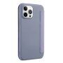 Ovitek z etuijem za kartice iz silikona in PU usnja za iPhone 13 mini - modrosiva