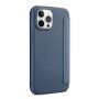 Ovitek z etuijem za kartice iz silikona in PU usnja za iPhone 13 - modro