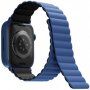 UNIQ Revix obojestranski trakec za Apple Watch Ultra 49mm / 46mm / 45mm / 44mm / 42mm - modro-črna
