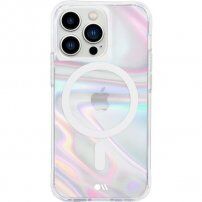 Case Mate Soap Bubble holografski etui z MagSafe za iPhone 13 Pro - jasno