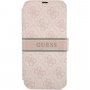 Guess 4G Printed Stripe flip etui za iPhone 13 - roza
