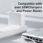 Baseus magnetni polnilni kabel 60W USB-C / MagSafe (tvar L) za Macbook - 2 m - bela