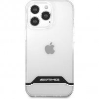 AMG White Stripes ovitek za iPhone 13 Pro Max - jasno