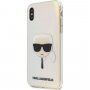 Karl Lagerfeld Head zamenljiv ovitek za iPhone X / XS - mavrica