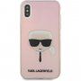 Karl Lagerfeld Head zamenljiv ovitek za iPhone X / XS - mavrica