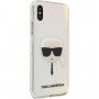 Karl Lagerfeld Head zamenljiv ovitek za iPhone X / XS - mavrica