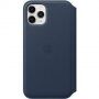 Originalni Apple Folio usnjeni etui za iPhone 11 Pro Max - temno modra