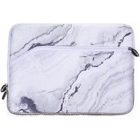 Neoprenska torba za iPad do 13" / MacBook do 14" - beli marmor