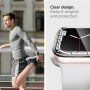 Spigen Ultra Hybrid ovitek za Apple Watch 45mm - jasno