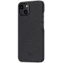 Pitaka MagEZ 2 etui s teksturo karbonskih vlaken za iPhone 13 - črna