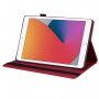 Elegantni ovitek s prostorom za kartice za iPad mini 1 / 2 / 3 / 4 / 5 - rdeče