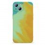 Zaščitni etui z vzorcem vodnih barv za iPhone 13 - rumena