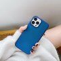 Zaščitni etui ledene rože in bleščice za iPhone 12 Pro Max - modro