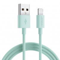Joyroom opleten kabel za prenos in polnjenje USB-A / Lightning za iPhone / iPad / iPod / AirPods - 2 m - zelena