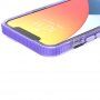 Zaščitni transparentni etui z vzorcem križkov za iPhone 13 - vijolična