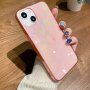 Prozorni etui s srčki za iPhone 12 Pro Max - roza