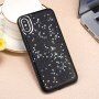 Zaščitni mehak etui z zvezdicami za iPhone X / XS - črna
