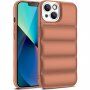 Zaščitni etui z blazinicami za iPhone 13 Pro Max - rjava