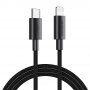 JOYROOM opleten kabel za prenos in polnjenje PD 20W USB-C / Lightning za iPhone / iPad / iPod / AirPods - 1 m - črna