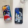 Etui iz mehke plastike astronavt iz vesolja za iPhone 12 Pro Max - bež