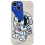 Etui iz mehke plastike astronavt z daljnogledom za iPhone 12 Pro Max - bež