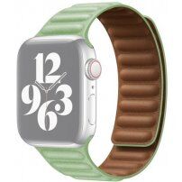 Usnjeni trakec za Apple Watch 42mm / 41mm / 40mm / 38mm - zelena
