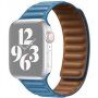 Usnjeni trakec za Apple Watch 42mm / 41mm / 40mm / 38mm - nebesno modra