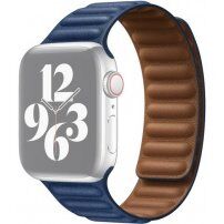 Usnjeni trakec za Apple Watch 42mm / 41mm / 40mm / 38mm - kraljevsko modra