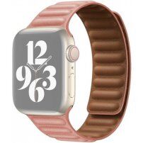 Usnjeni trakec za Apple Watch 42mm / 41mm / 40mm / 38mm - roza