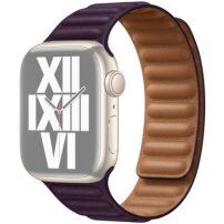 Usnjeni trakec za Apple Watch 42mm / 41mm / 40mm / 38mm - vijolična