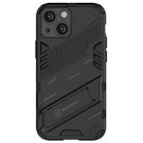 Trpežen zaščitni ovitek s stojalom za iPhone 13 mini - črna