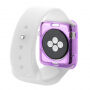 HAWEEL tanek prozorni pokrov / pokrov za Apple Watch 38mm - vijolična