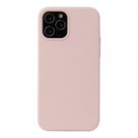 Silikonski pokrov za iPhone 12 Pro Max - peščeno roza