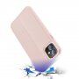 Dux Ducis ovitek z etuijem za kartice za iPhone 12 mini - roza