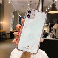 Marmorni ovitek, odporen na udarce, za iPhone 11 Pro Max - svetlo modra