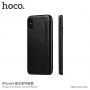 HOCO flip case za Apple iPhone XS - črna