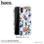 HOCO zaščitni pokrov za Apple iPhone XS - bela z rožami