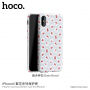 HOCO zaščitni pokrov za Apple iPhone XS - siva z rožami