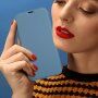 Ovitek z etuijem za kartice iz silikona in PU usnja za iPhone 13 Pro - modrosiva