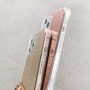 Ovitek z zrcalno površino za iPhone 13 mini - roza-zlato