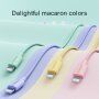 Joyroom opleten kabel za prenos in polnjenje USB-A / Lightning za iPhone / iPad / iPod / AirPods - 2 m - roza
