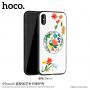 HOCO zaščitna prevleka z vezenjem za Apple iPhone XS - roza cvet
