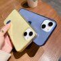 Prozorni etui s srčki za iPhone 12 mini - rumena