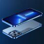 Zaščitni mat transparentni etui za iPhone 12 Pro - modro