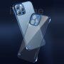 Zaščitni mat transparentni etui za iPhone 12 Pro Max - modro