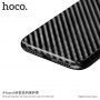 HOCO prevleka z ogljikovo teksturo za Apple iPhone XS - črna