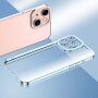 Prozorni ovitek s prevlečenim robom za iPhone 12 Pro Max - modro