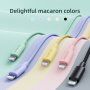 JOYROOM opleten kabel za prenos in polnjenje 20W PD USB-C / Lightning za iPhone / iPad / iPod / AirPods - 1 m - vijolična